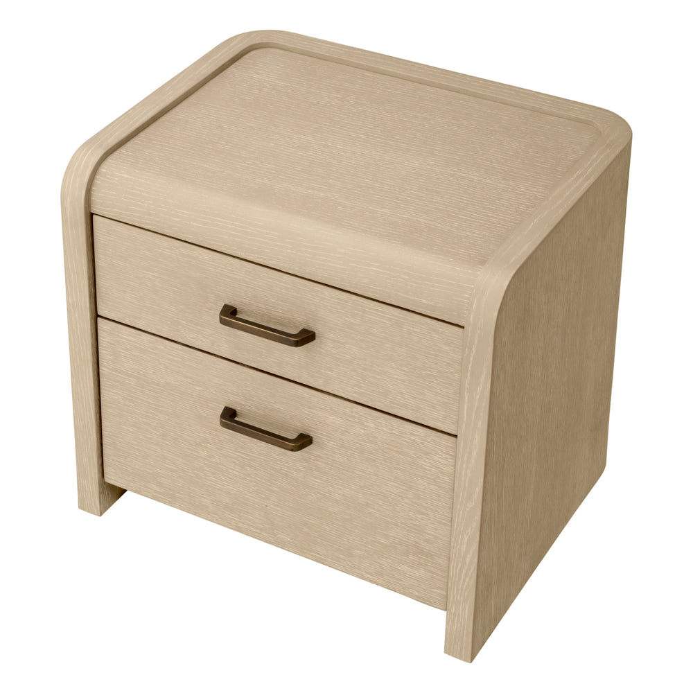 Nightstand Joane Washed Oak Veneer Furniture Eichholtz