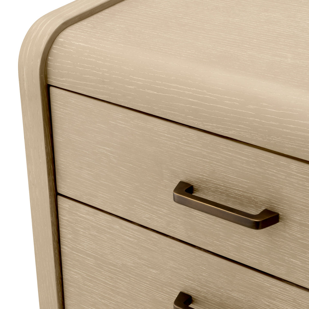 Nightstand Joane Washed Oak Veneer Furniture Eichholtz