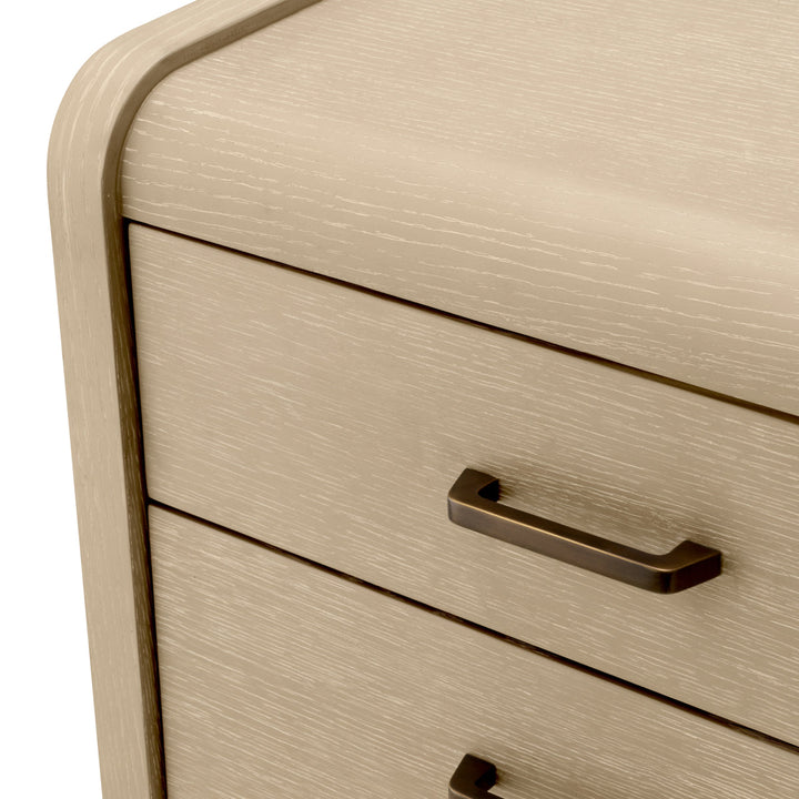 Nightstand Joane Washed Oak Veneer Furniture Eichholtz