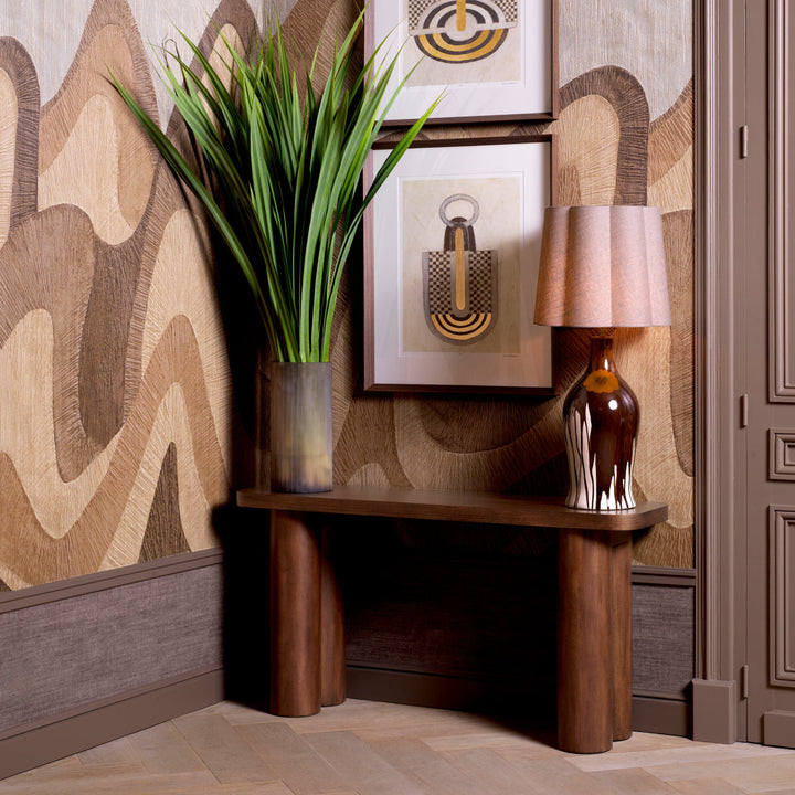 Console Table Lindbrook Okoume Veneer Tables Eichholtz