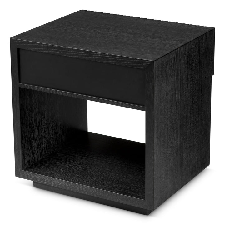 Nightstand Dimitrios Charcoal Oak Veneer Furniture Eichholtz