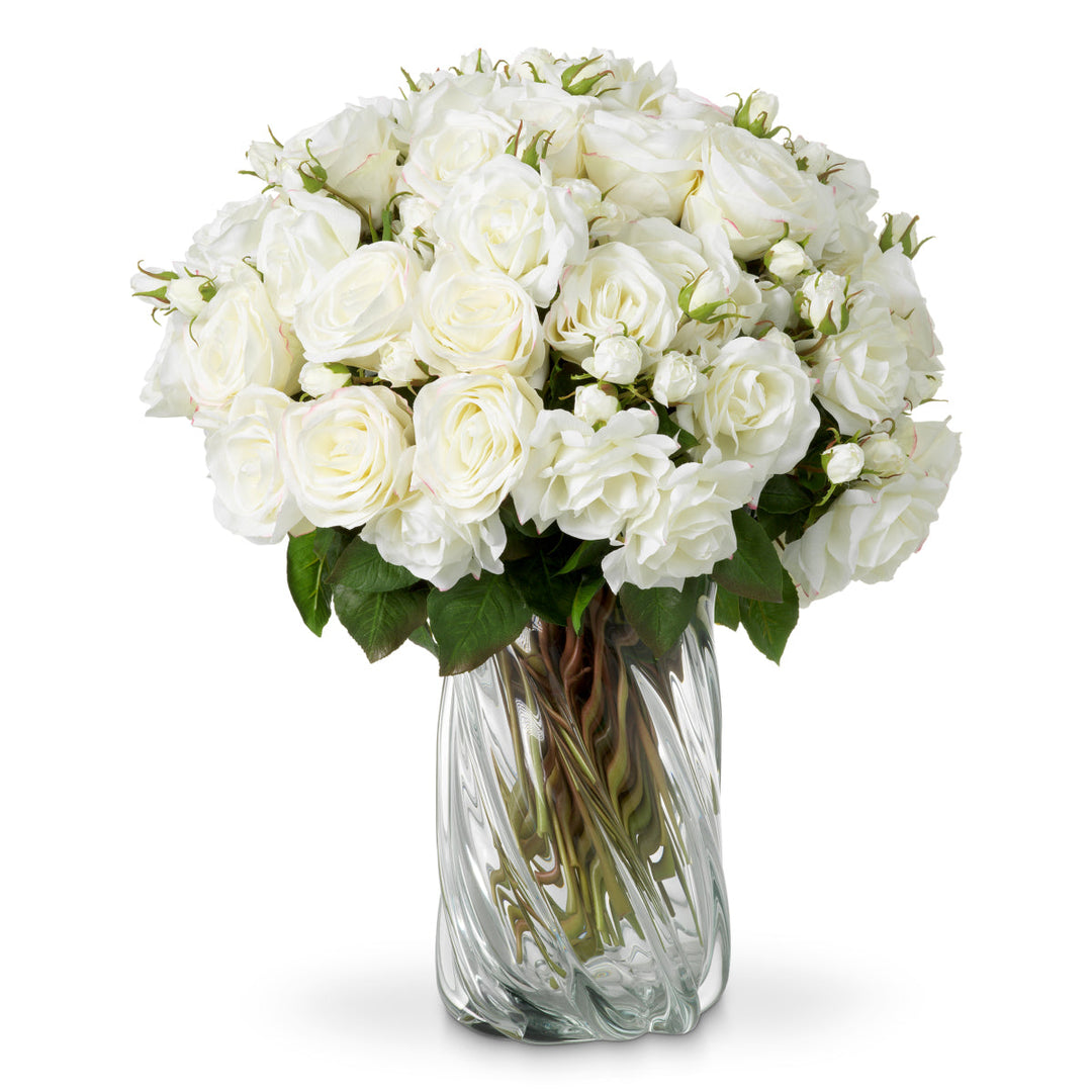 Bouquet Of Roses Real Touch 72 Pcs/2 Varieties Accessories Eichholtz