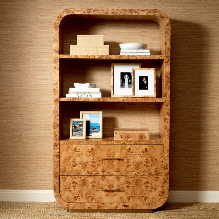Cabinet Quinton Light Brown Mappa Burl Veneer Furniture Eichholtz