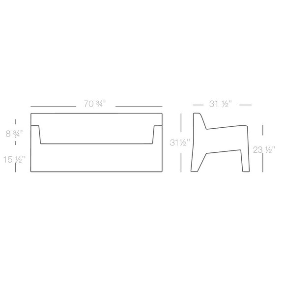 Jut Sofa Outdoor Vondom