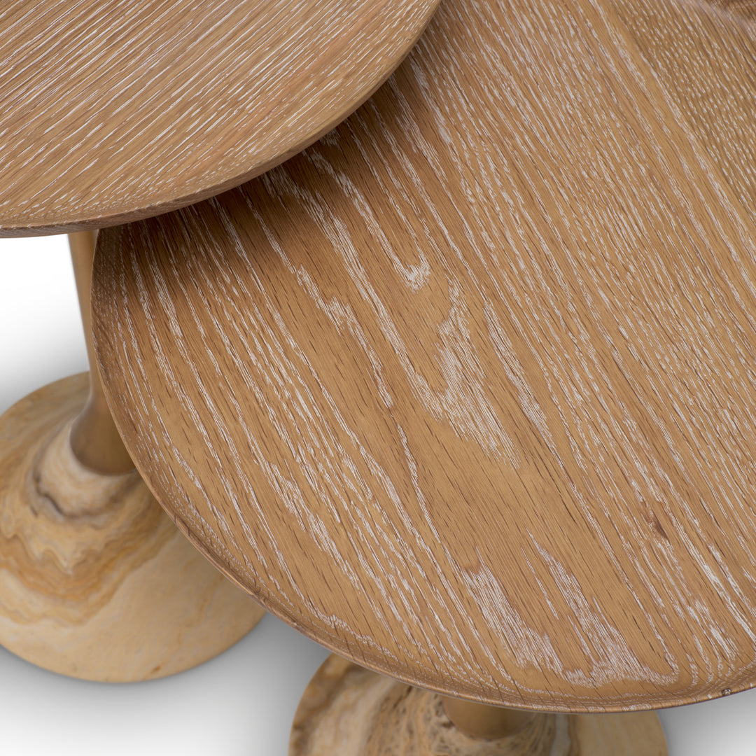 Side Table Puglia Set Of 2 Onyx Base Furniture Eichholtz