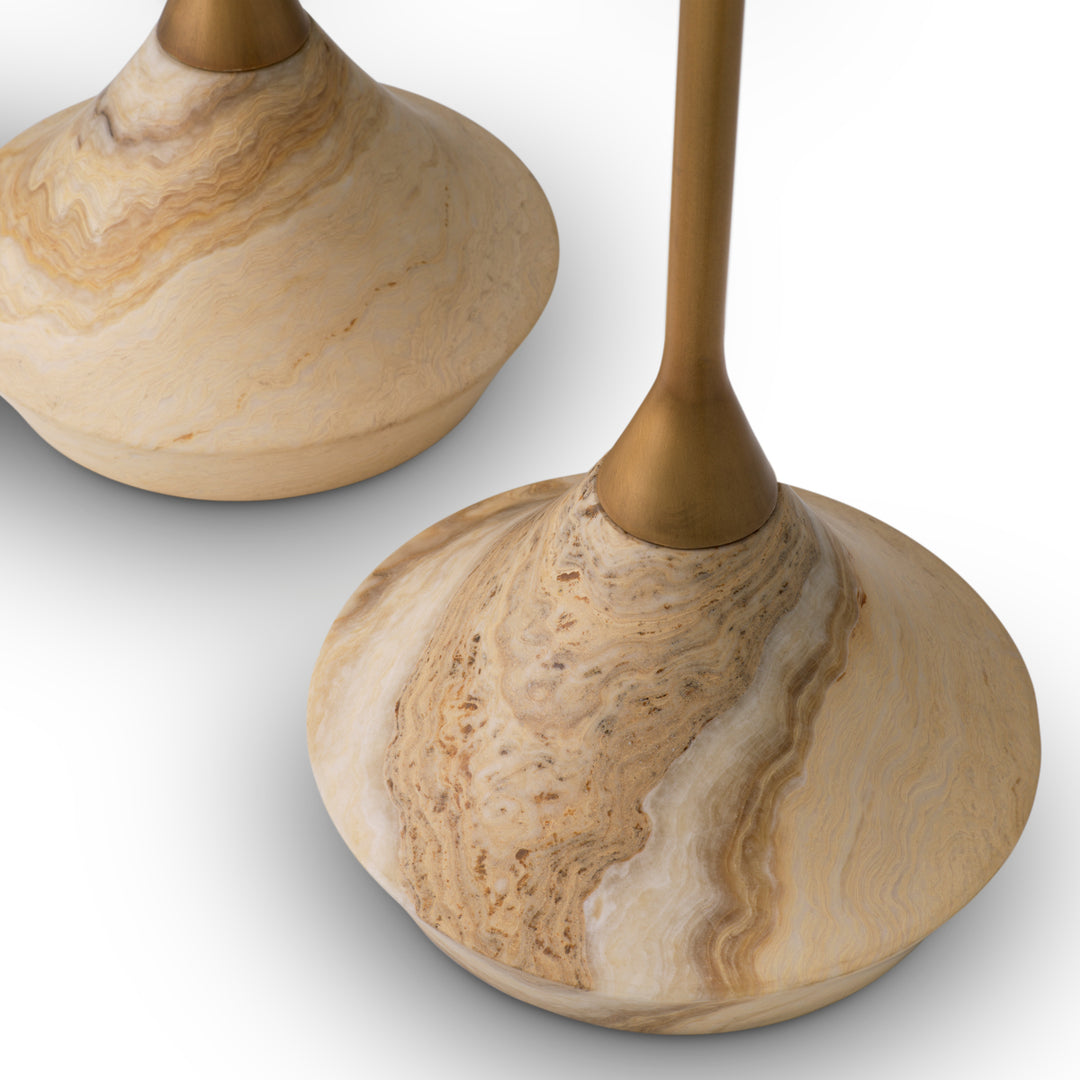 Side Table Puglia Set Of 2 Onyx Base Furniture Eichholtz