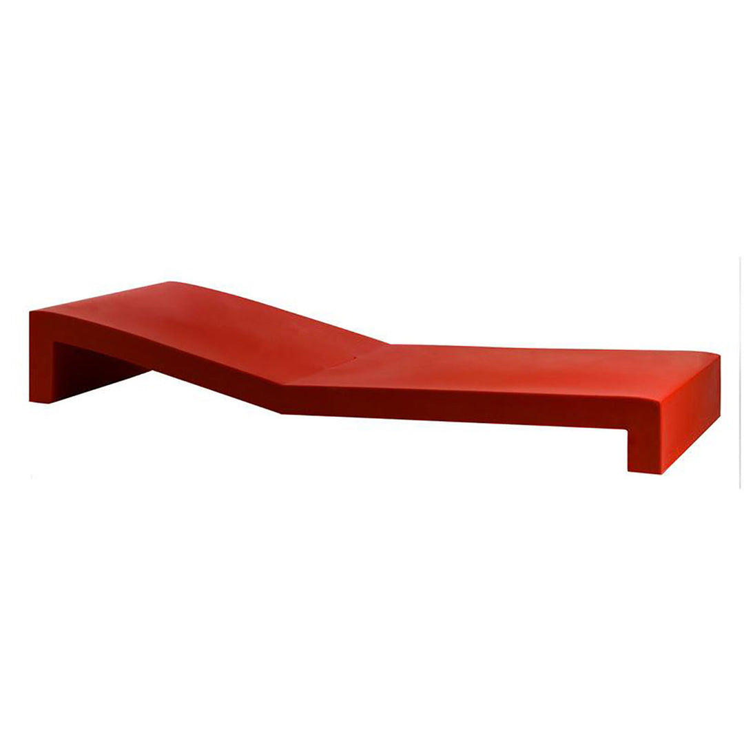 Jut Sun Chaise Outdoor Vondom Chaise Only Red - Basic