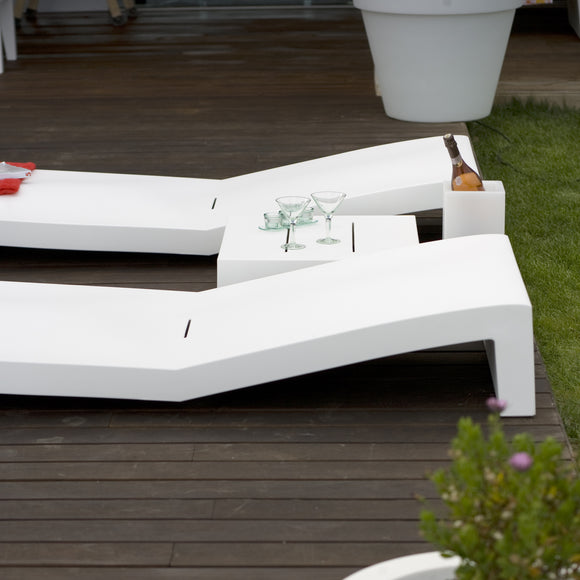 Jut Sun Chaise Table Outdoor Vondom