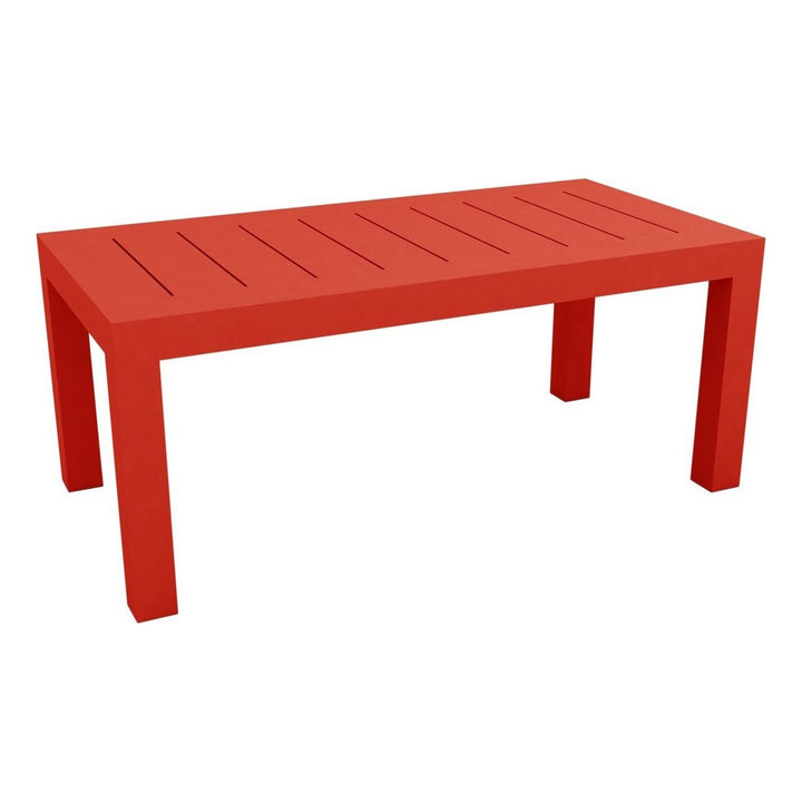 JUT Rectangular Dining Table Outdoor Vondom Rectangular (180x90x75 cm) Red - Basic