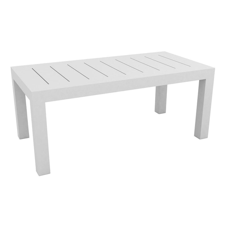 JUT Rectangular Dining Table Outdoor Vondom Rectangular (180x90x75 cm) White - Basic