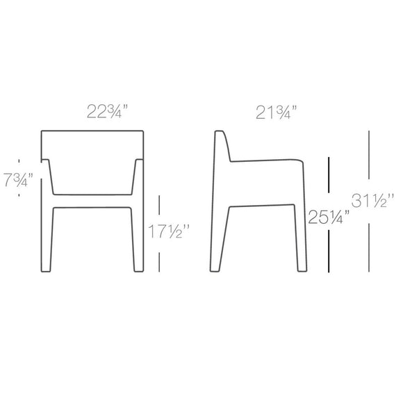 Jut Armchair Outdoor Vondom   
