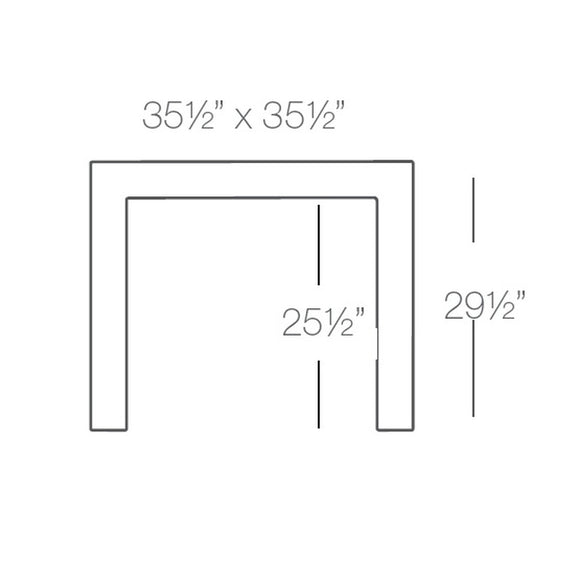 Jut Square Dining Table Outdoor Vondom