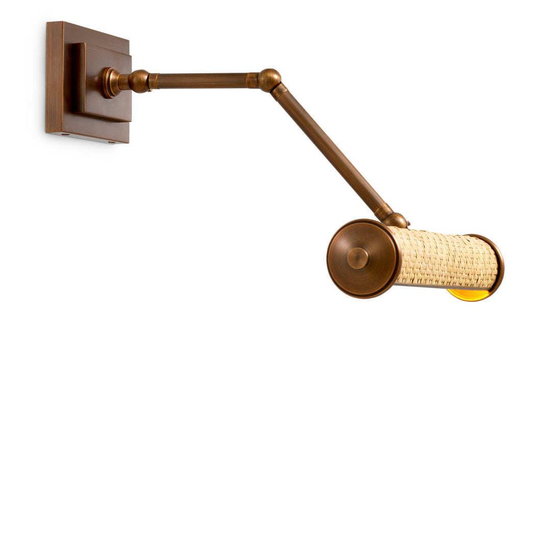 Wall Lamp Luca S Natural Rattan Lighting Eichholtz