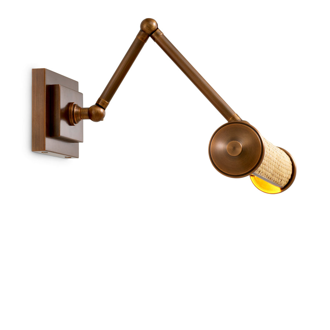 Wall Lamp Luca S Natural Rattan Lighting Eichholtz
