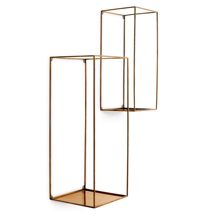 Wall Rack Deco Set Of 2 Vintage Brass Finish Accessories Eichholtz