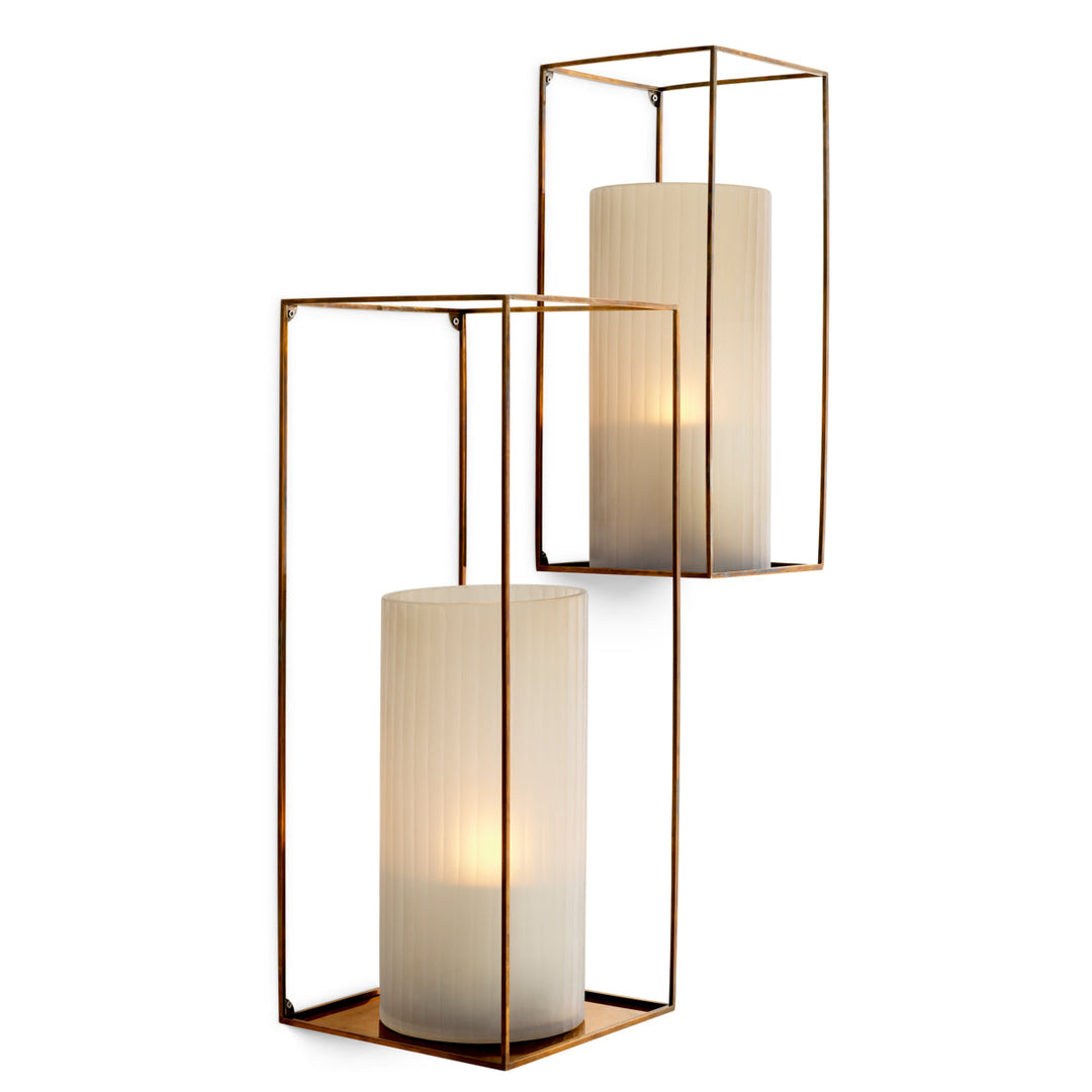 Wall Rack Deco Set Of 2 Vintage Brass Finish Accessories Eichholtz