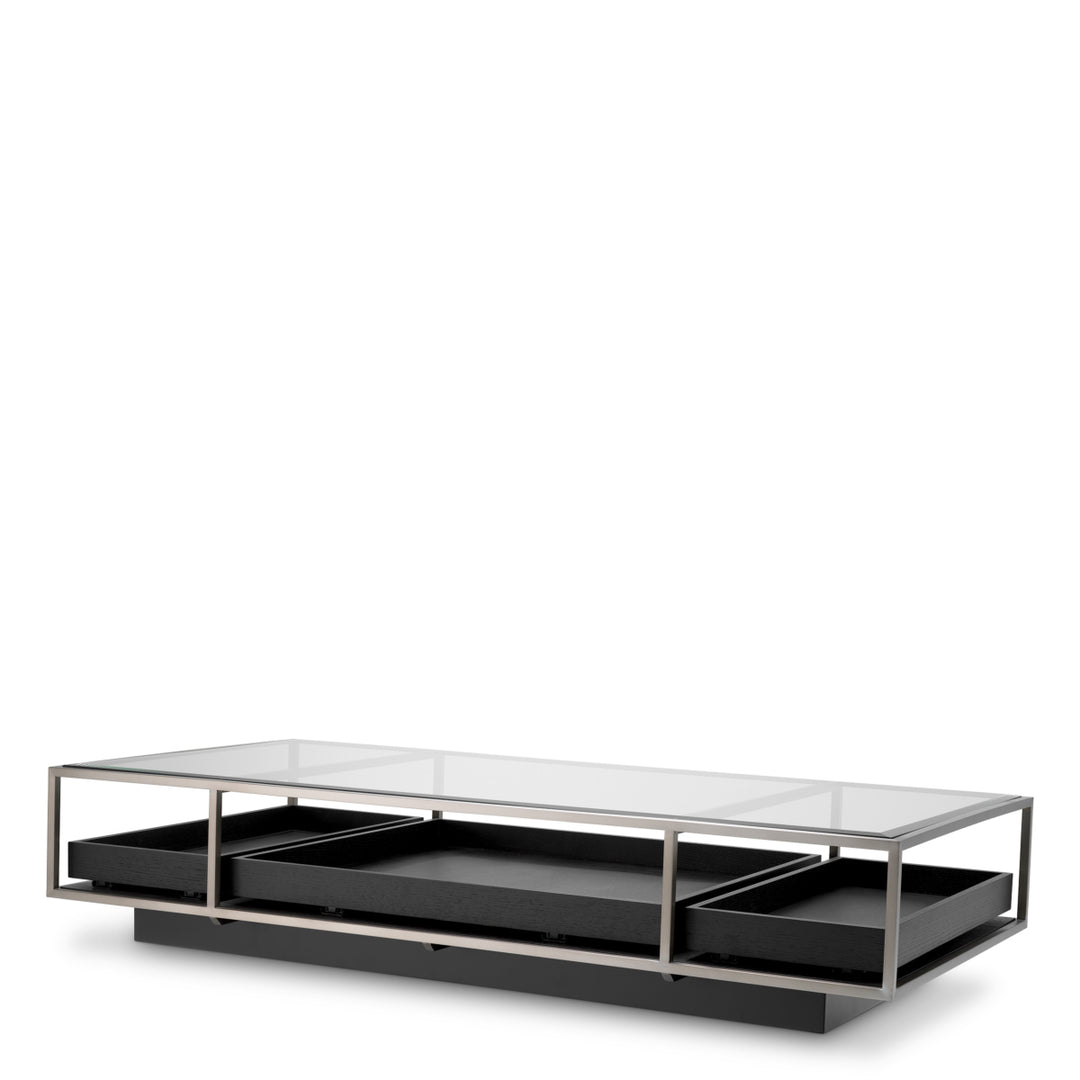 Coffee Table Roxton Brushed Steel Finish Coffee Tables Eichholtz