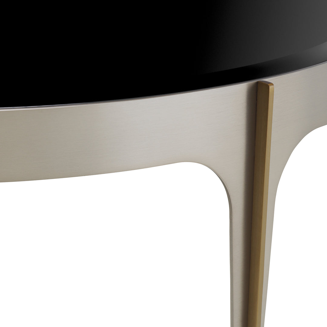 Side Table Artemisa Brushed Steel Finish Furniture Eichholtz