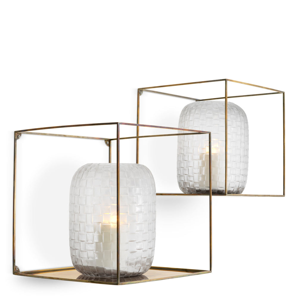 Wall Rack Deco Square Set Of 2 Accessories Eichholtz