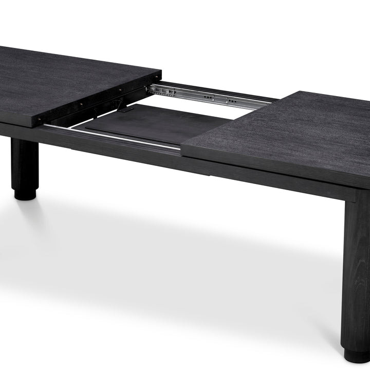 Extendable Dining Table Atelier S Charcoal Grey Oak Veneer Dining Tables Eichholtz
