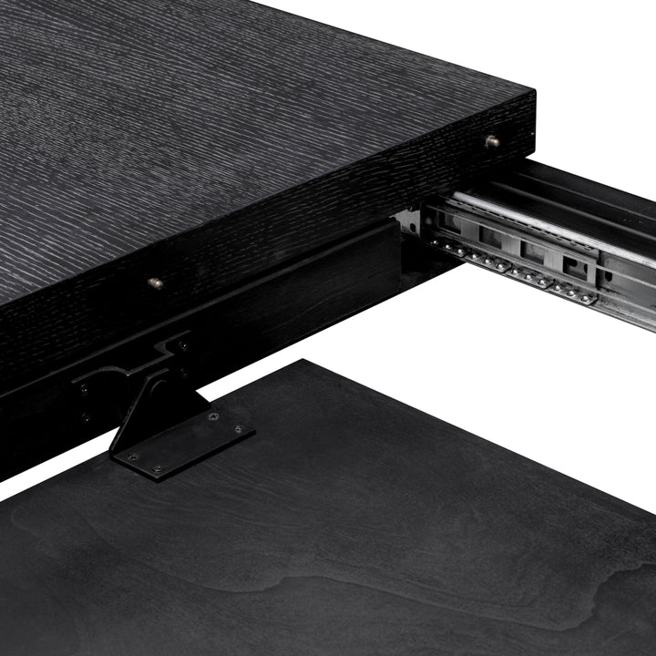 Extendable Dining Table Atelier S Charcoal Grey Oak Veneer Dining Tables Eichholtz