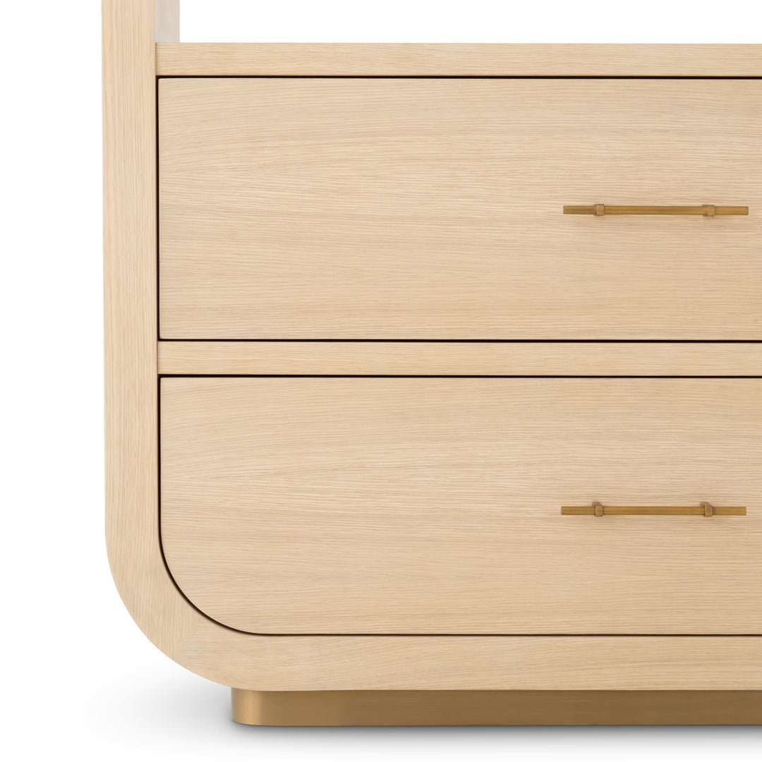 Cabinet Quinton Natural Oak Veneer Furniture Eichholtz