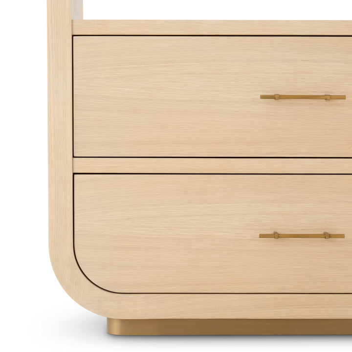 Cabinet Quinton Natural Oak Veneer Furniture Eichholtz