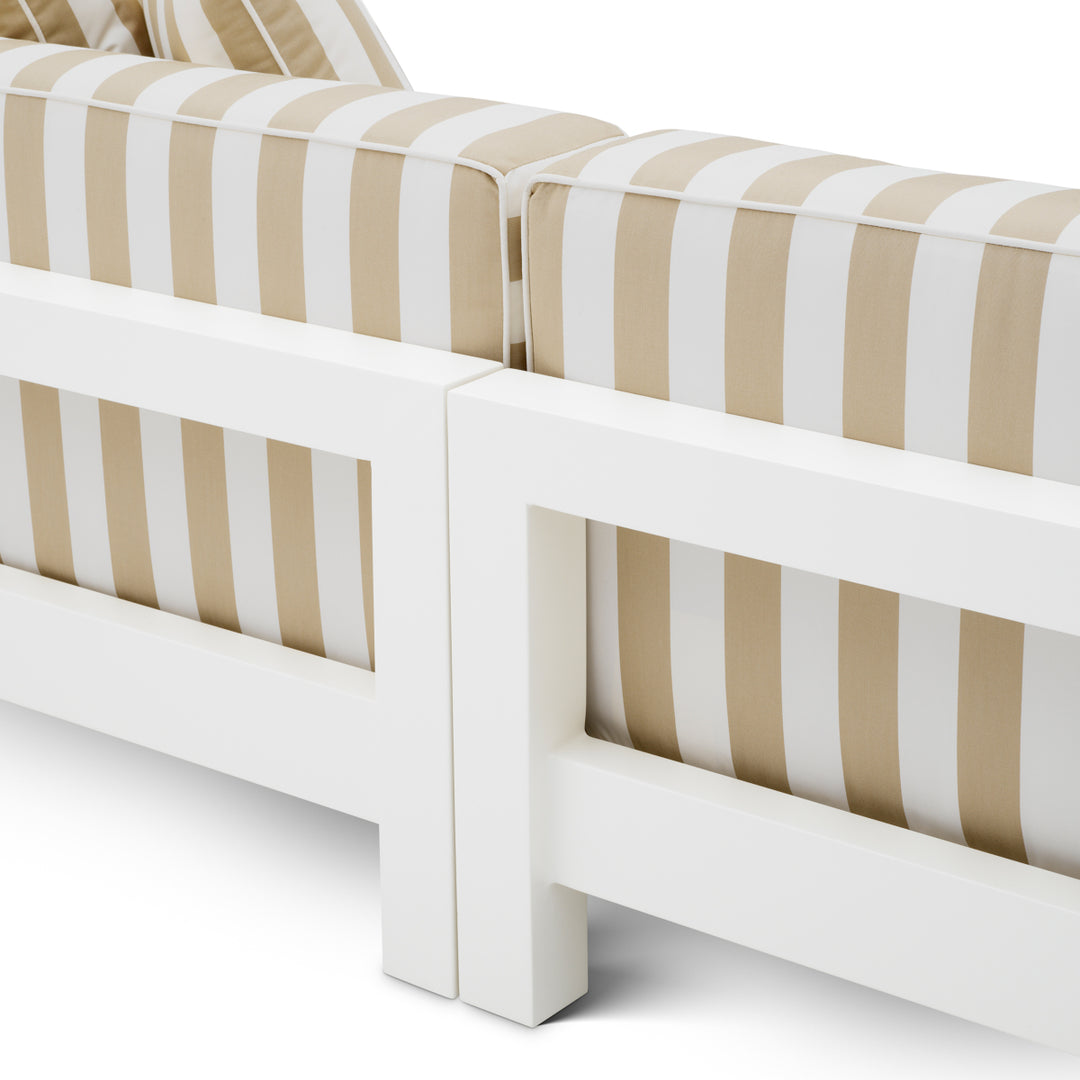 Outdoor Sofa Cap-Antibes Matte White Finish Outdoor Eichholtz