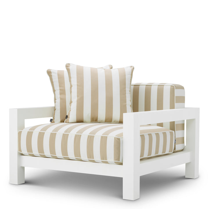 Outdoor Chair Cap-Antibes Matte White Finish Outdoor Eichholtz