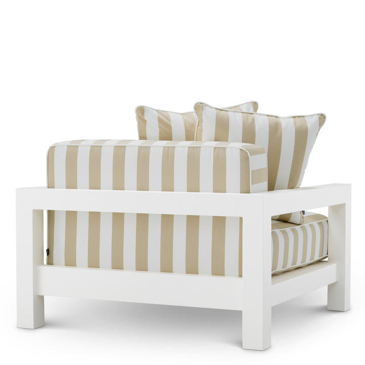 Outdoor Chair Cap-Antibes Matte White Finish Outdoor Eichholtz