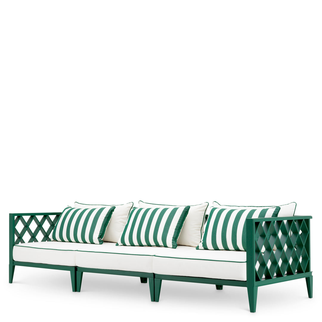 Outdoor Sofa Ocean Club L Green Finish Outdoor Eichholtz