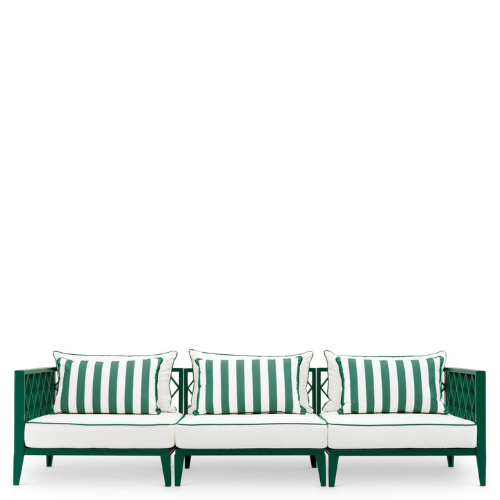 Outdoor Sofa Ocean Club L Green Finish Outdoor Eichholtz