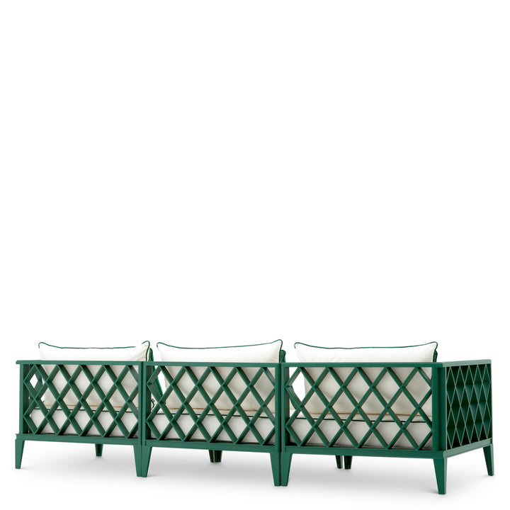 Outdoor Sofa Ocean Club L Green Finish Outdoor Eichholtz