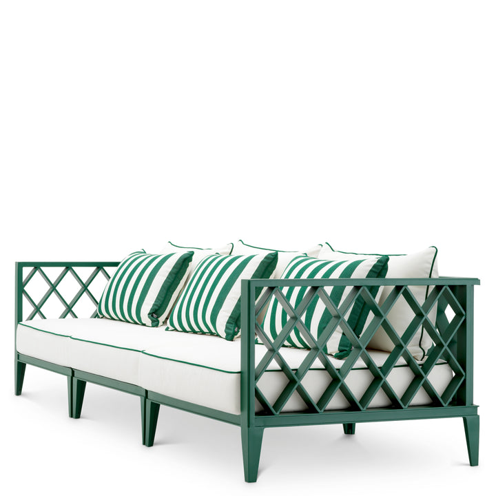 Outdoor Sofa Ocean Club L Green Finish Outdoor Eichholtz