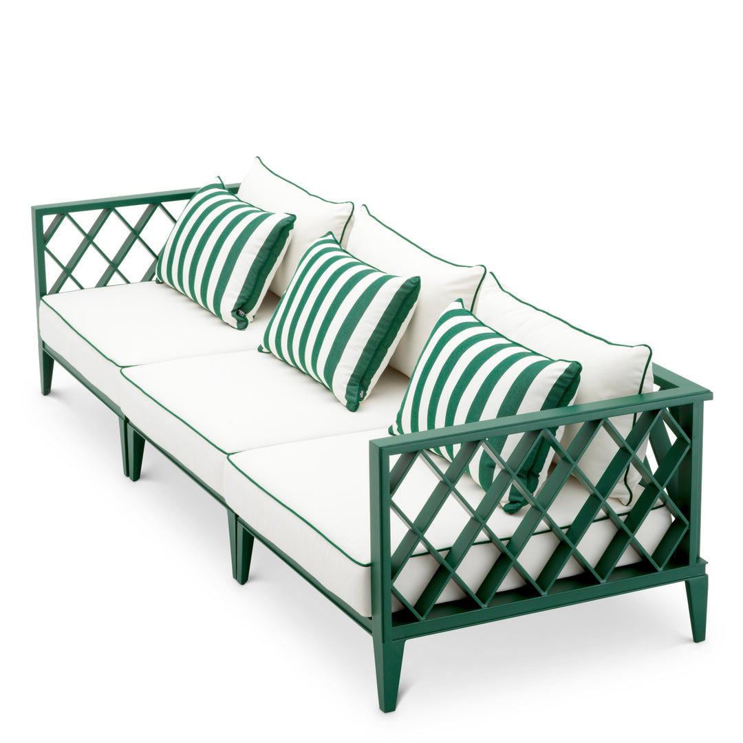 Outdoor Sofa Ocean Club L Green Finish Outdoor Eichholtz