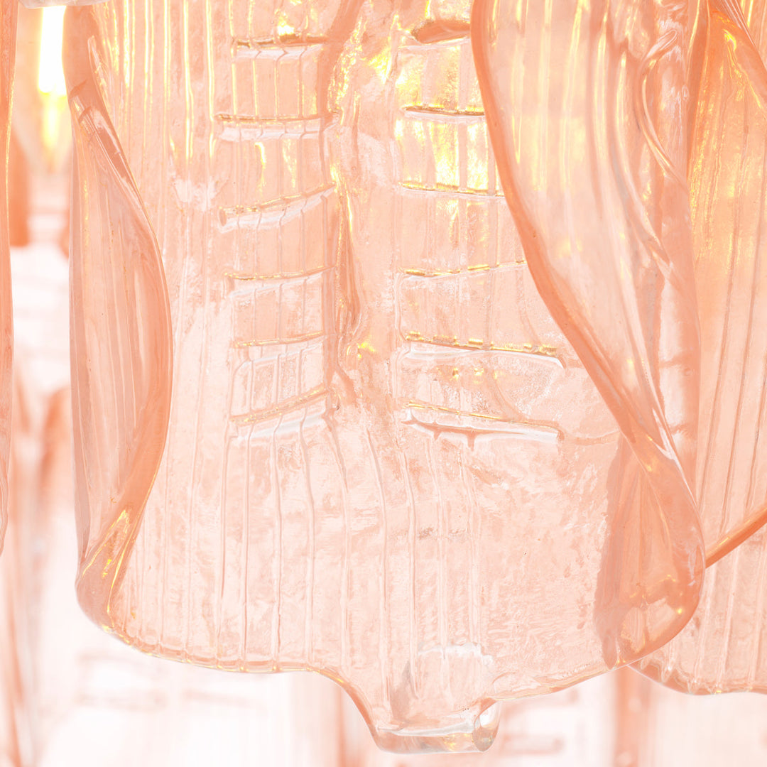 Chandelier Solange Antique Brass Finish Handmade Glass Lighting Eichholtz