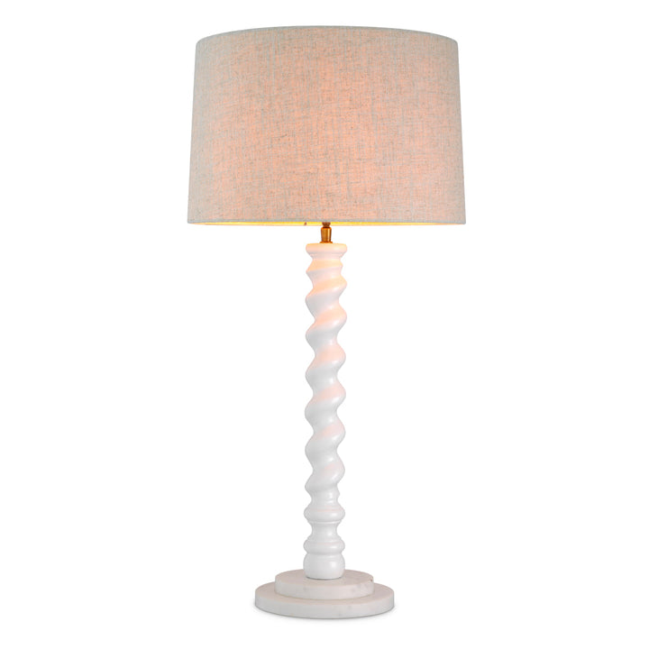 Table Lamp Massimo Piano White Finish Lighting Eichholtz