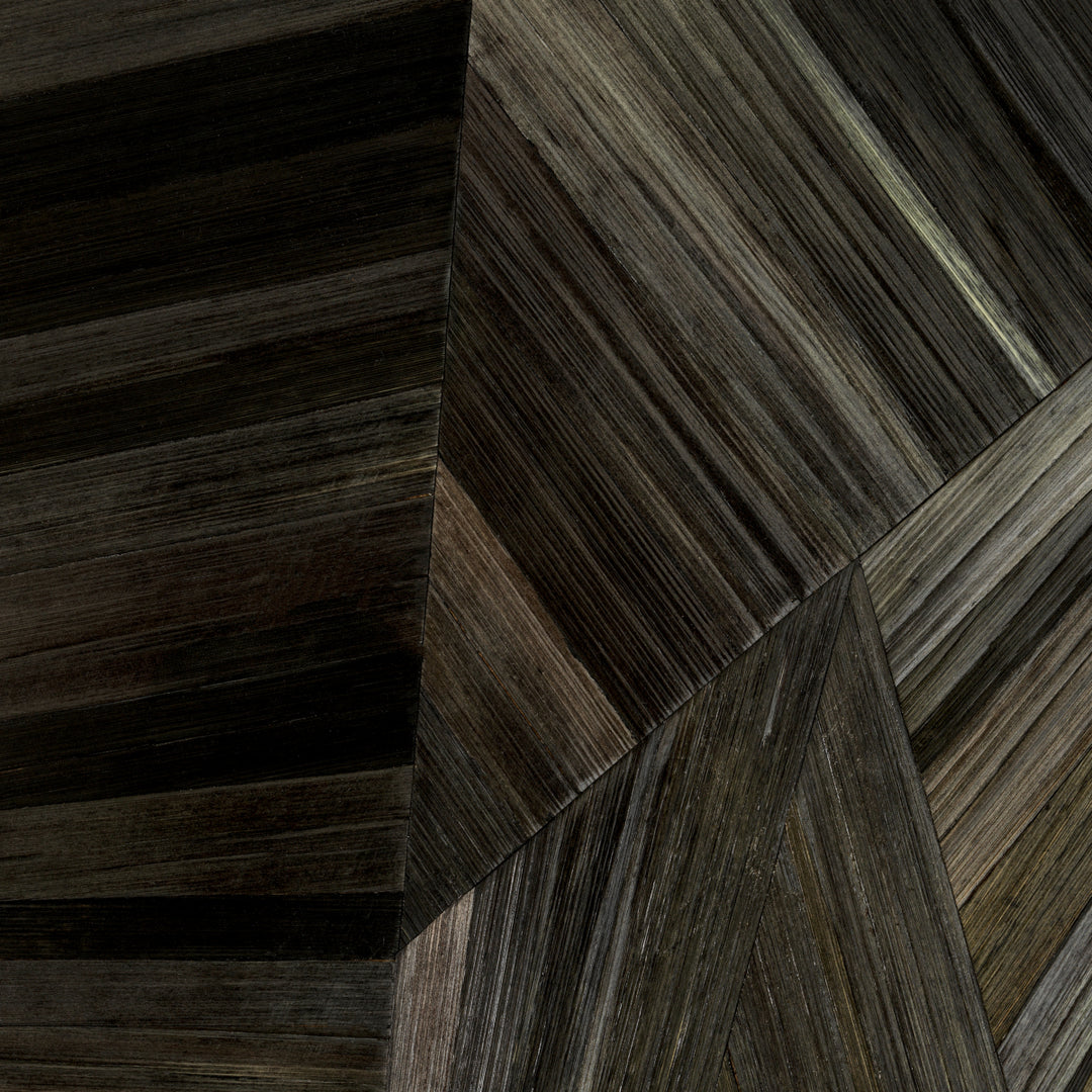 Mirror Cassara Straw Marquetry Charcoal New Collection - January 2026 Eichholtz