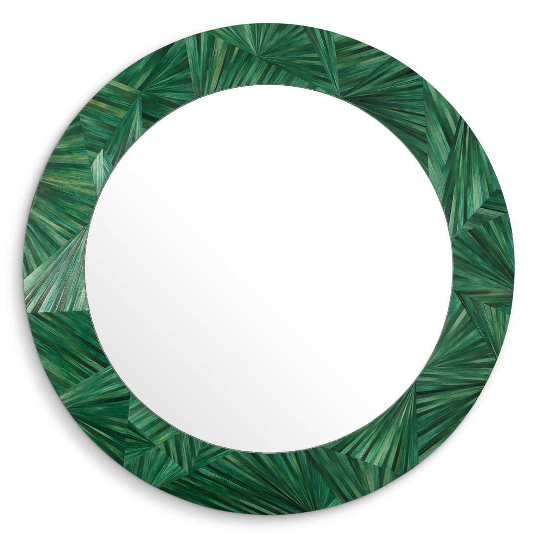 Mirror Cassara Straw Marquetry Green New Collection - January 2026 Eichholtz