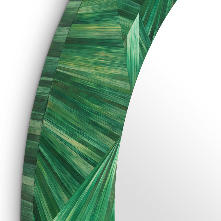 Mirror Cassara Straw Marquetry Green New Collection - January 2026 Eichholtz