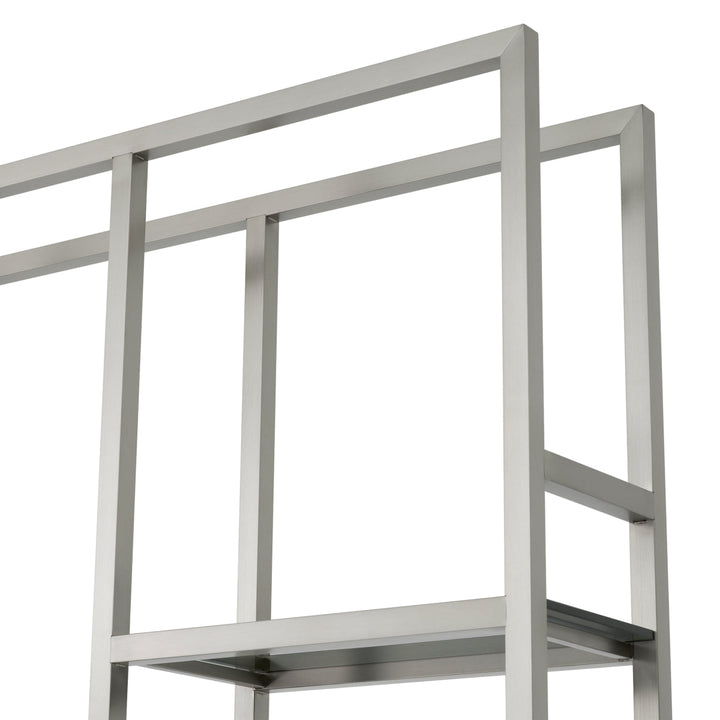 Cabinet Corrado I Brushed Steel Finish Cabinets Eichholtz