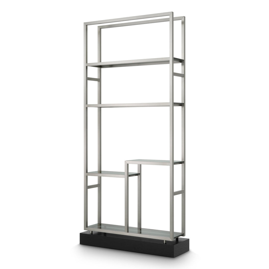 Cabinet Corrado Ii Brushed Steel Finish Furniture Eichholtz