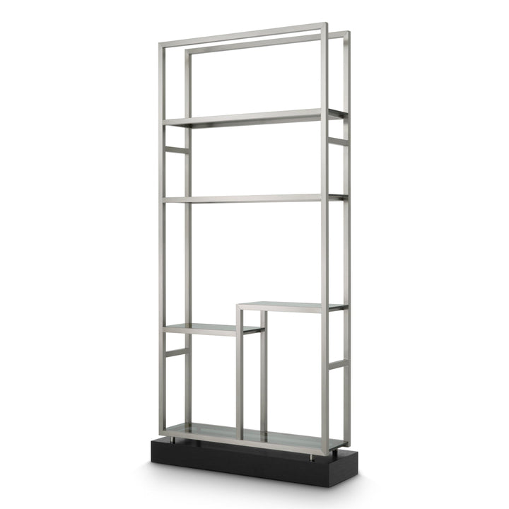 Cabinet Corrado Ii Brushed Steel Finish Furniture Eichholtz