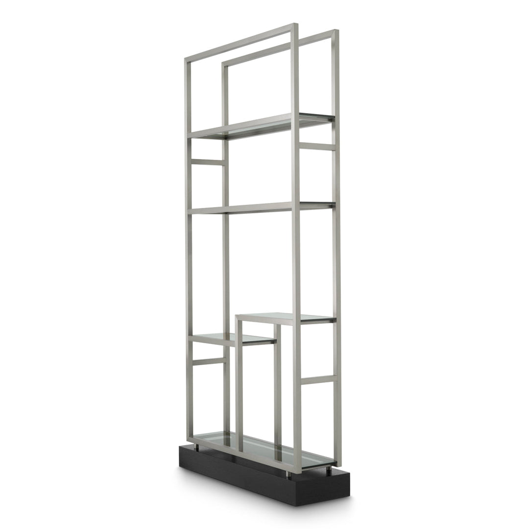 Cabinet Corrado Ii Brushed Steel Finish Furniture Eichholtz
