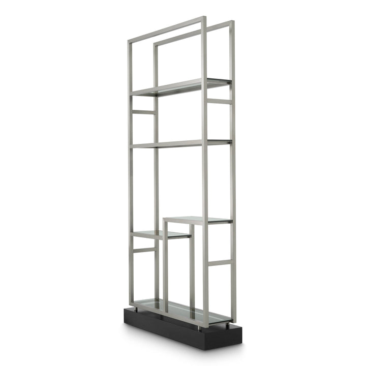 Cabinet Corrado Ii Brushed Steel Finish Furniture Eichholtz