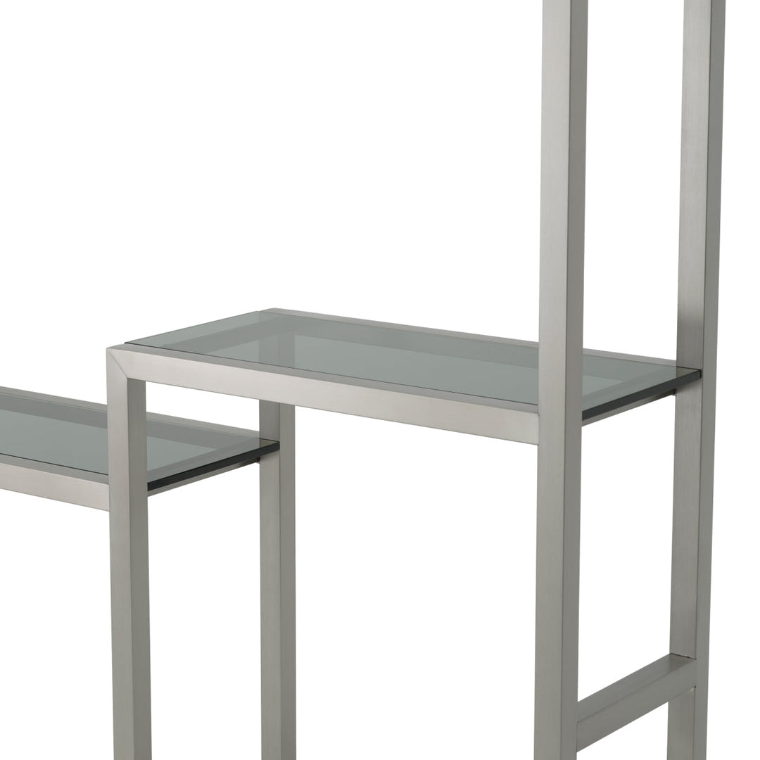 Cabinet Corrado Ii Brushed Steel Finish Furniture Eichholtz