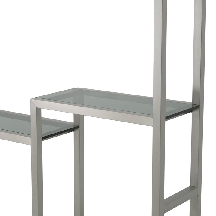 Cabinet Corrado Ii Brushed Steel Finish Furniture Eichholtz