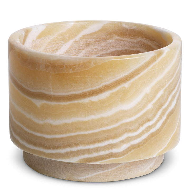 Tealight Holder Leonidas Set Of 3 Yellow Onyx New Collection - January 2026 Eichholtz