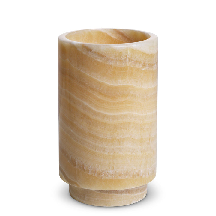 Tealight Holder Leonidas Set Of 3 Yellow Onyx New Collection - January 2026 Eichholtz