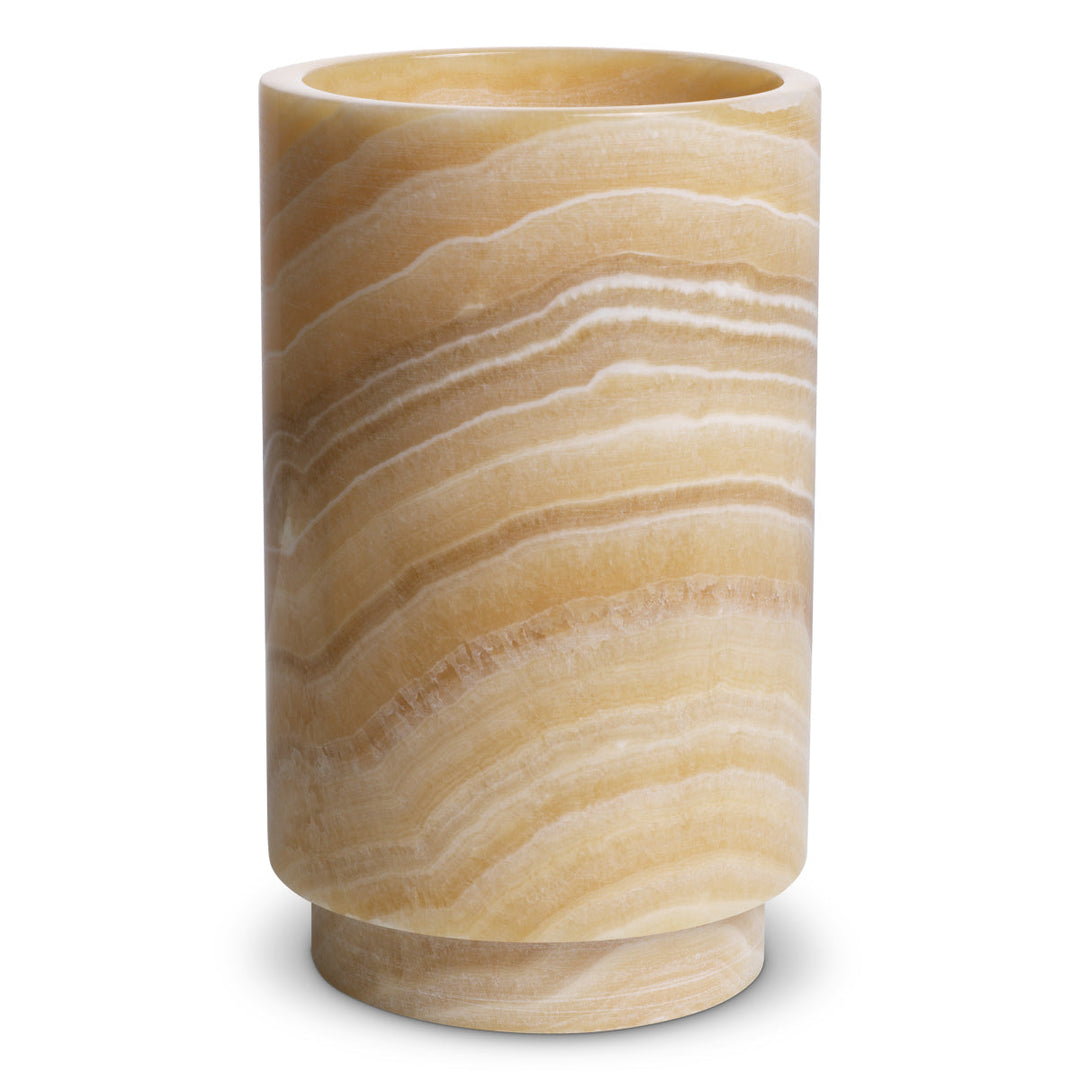 Tealight Holder Leonidas Set Of 3 Yellow Onyx New Collection - January 2026 Eichholtz